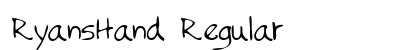 RyansHand Regular font free download