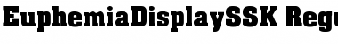 EuphemiaDisplaySSK Regular Font