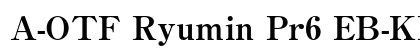 A-OTF Ryumin Pr6 EB-KL font free download