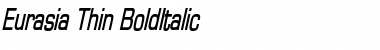 Eurasia Thin BoldItalic Font
