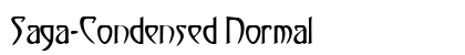 Saga-Condensed Normal font free download