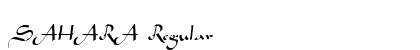 SAHARA Regular font free download