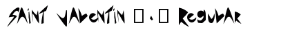 Saint Valentin 1.3 Regular font free download