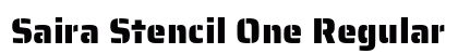 Saira Stencil One Regular font free download