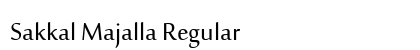 Sakkal Majalla Regular Font Preview