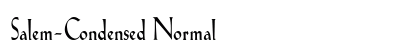 Salem-Condensed Normal font free download