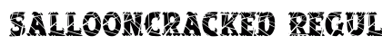 SalloonCracked Regular Font Preview