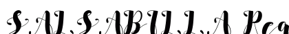 SALSABILLA Regular Font Preview