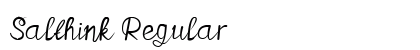 Salthink Regular Font Preview