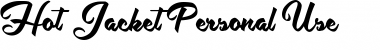 Download Hot Jacket Perrsonal Use Font