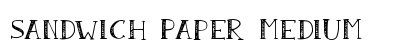 Sandwich Paper Medium font free download
