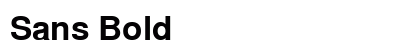 Sans Bold font free download
