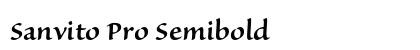 Sanvito Pro Semibold Preview
