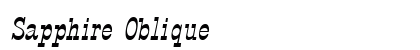 Sapphire Oblique font free download
