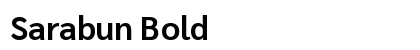 Sarabun Bold font free download