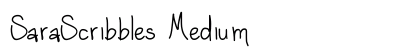 SaraScribbles Medium Font Preview