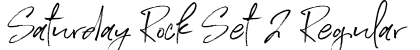 Saturday Rock Set 2 Regular font free download