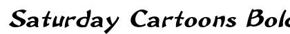 Saturday Cartoons Bold Italic Preview