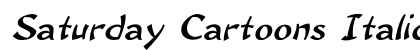 Saturday Cartoons Italic Preview