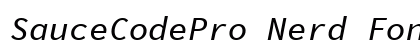 SauceCodePro Nerd Font Mono Italic Preview