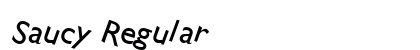 Saucy Regular Preview