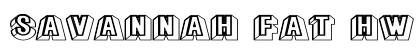 Savannah Fat HW Regular Font Savannah Fat HW Regular Font Preview