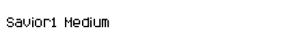 Savior1 Medium Font Savior1 Medium Font Preview