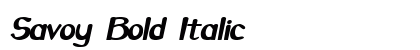 Savoy Bold Italic font free download