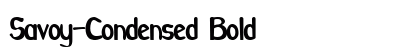 Savoy-Condensed Bold Preview