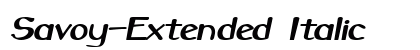 Savoy-Extended Italic font free download