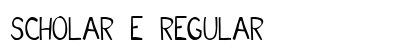 Scholar E Regular Font Preview