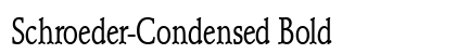 Schroeder-Condensed Bold Preview