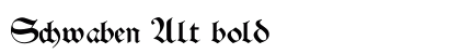 Schwaben Alt bold Preview