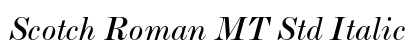 Scotch Roman MT Std Italic font free download