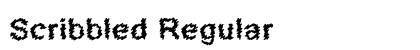 Scribbled Regular font free download