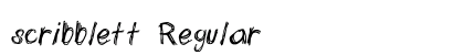 scribblett Regular font free download