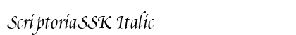 ScriptoriaSSK Italic Preview