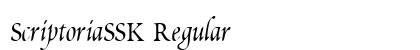 ScriptoriaSSK Regular Preview