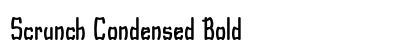 Scrunch Condensed Bold font free download