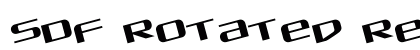 SDF Rotated Regular Font Preview