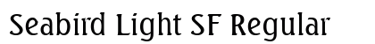 Seabird Light SF Regular Font Preview