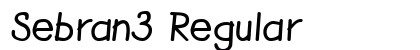 Sebran3 Regular font free download