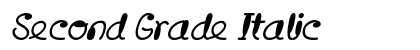 Second Grade Italic Preview