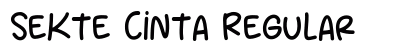 Sekte Cinta Regular font free download