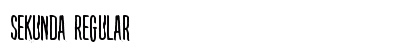 Sekunda Regular Font Preview