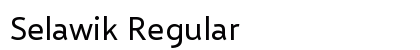 Selawik Regular font free download