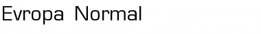 Evropa Normal Font