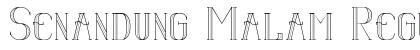 Senandung Malam Regular Font Senandung Malam Regular Font Preview