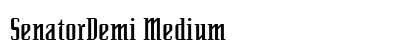 SenatorDemi Medium font free download