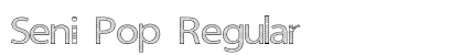 Seni Pop Regular font free download